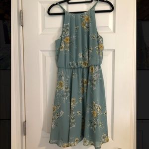 Francesca sundress - dusty blue floral NWT
